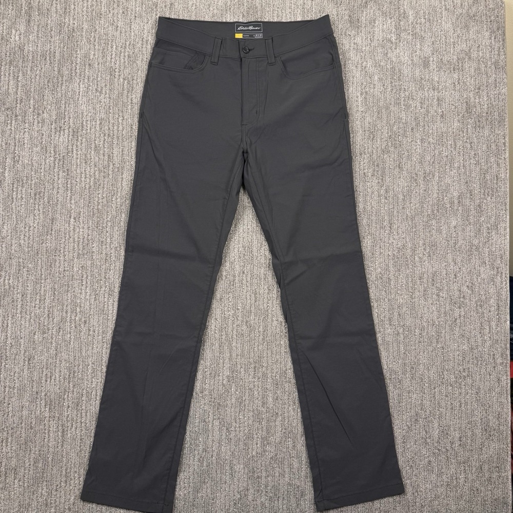 Eddie Bauer Travex Pants Men 32x34 Horizon Guide Gray Performance Hiking Woven